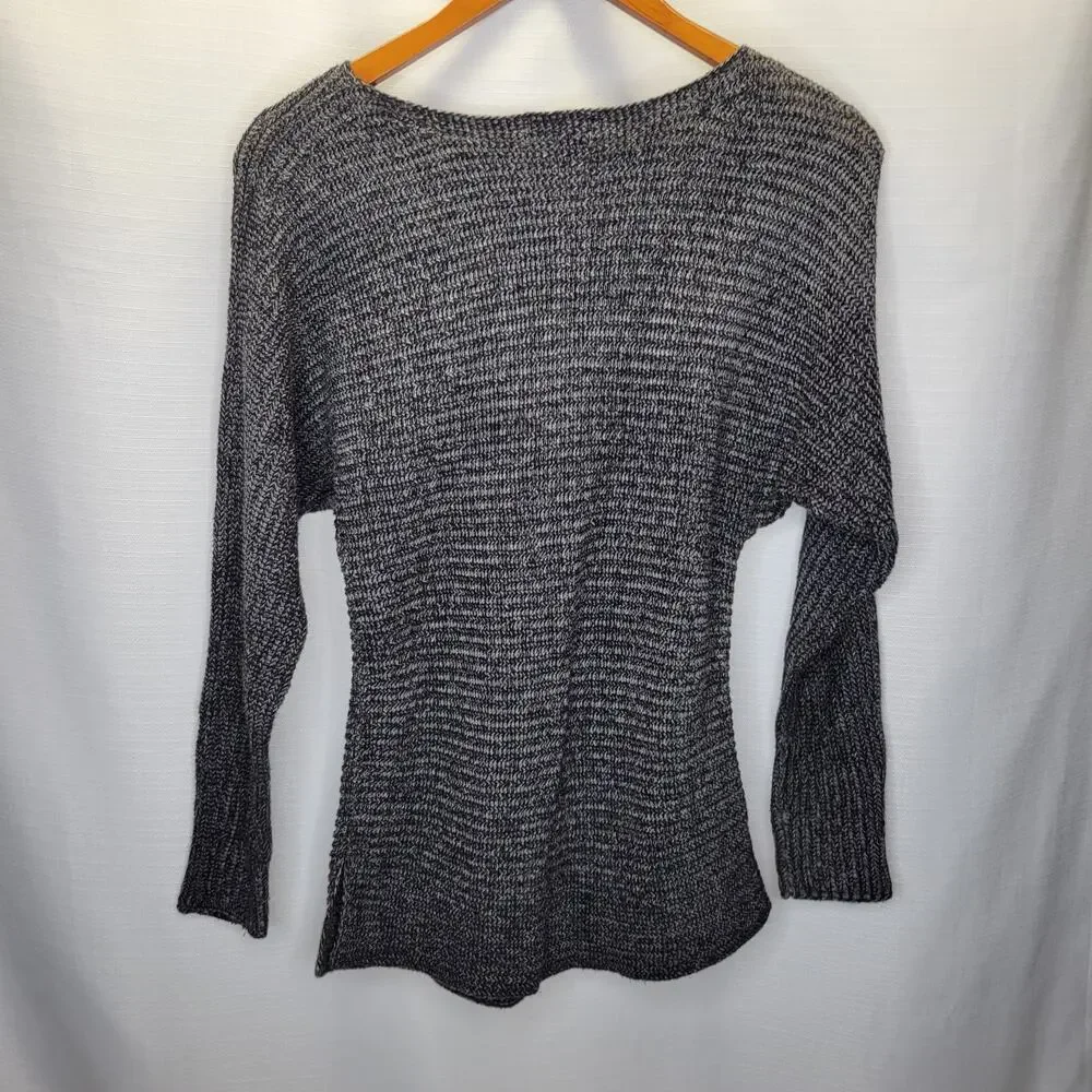 a.n.a. Gray Dolman Long Sleeve Sweater, XS